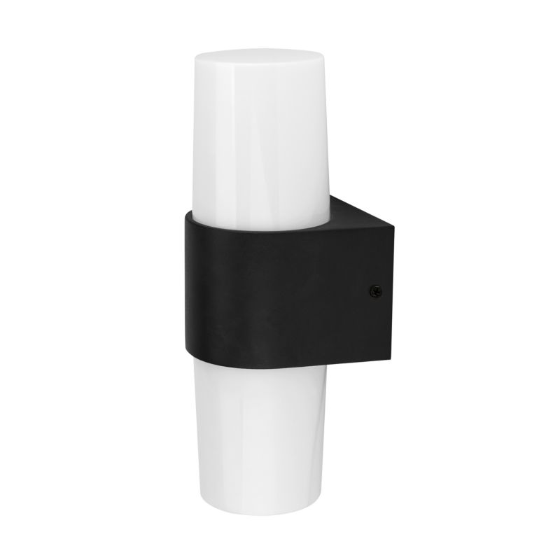 Væglampe Hurston Opad 2 x 500 lm 4000 K IP44 Sort