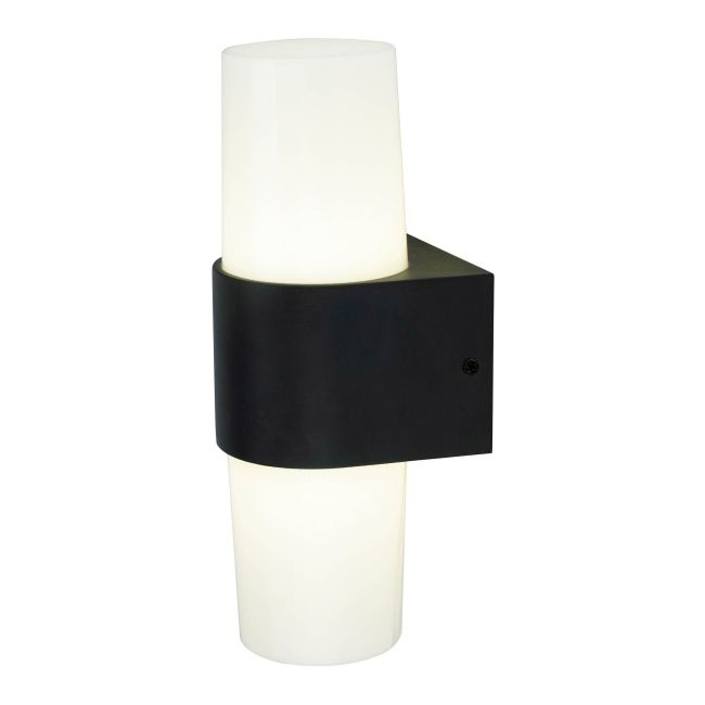 Væglampe Hurston Opad 2 x 500 lm 4000 K IP44 Sort