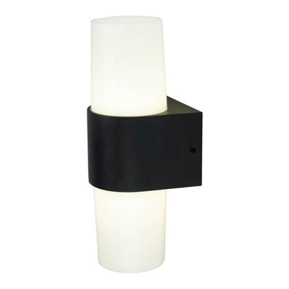 Væglampe Hurston Opad 2 x 500 lm 4000 K IP44 Sort