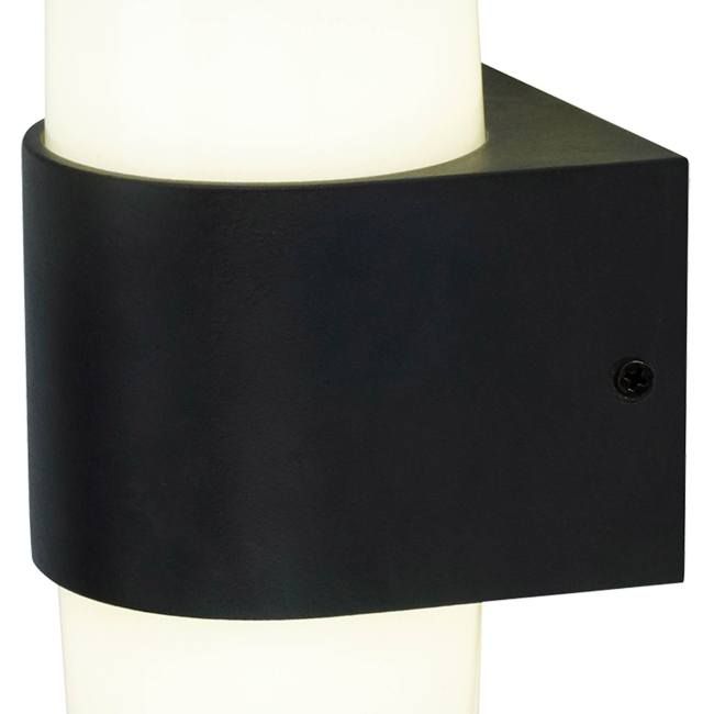 Væglampe Hurston Opad 2 x 500 lm 4000 K IP44 Sort