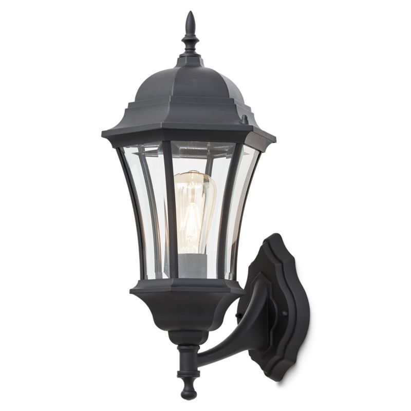 Væglampe Richelieu 1x60 W E27 Sort
