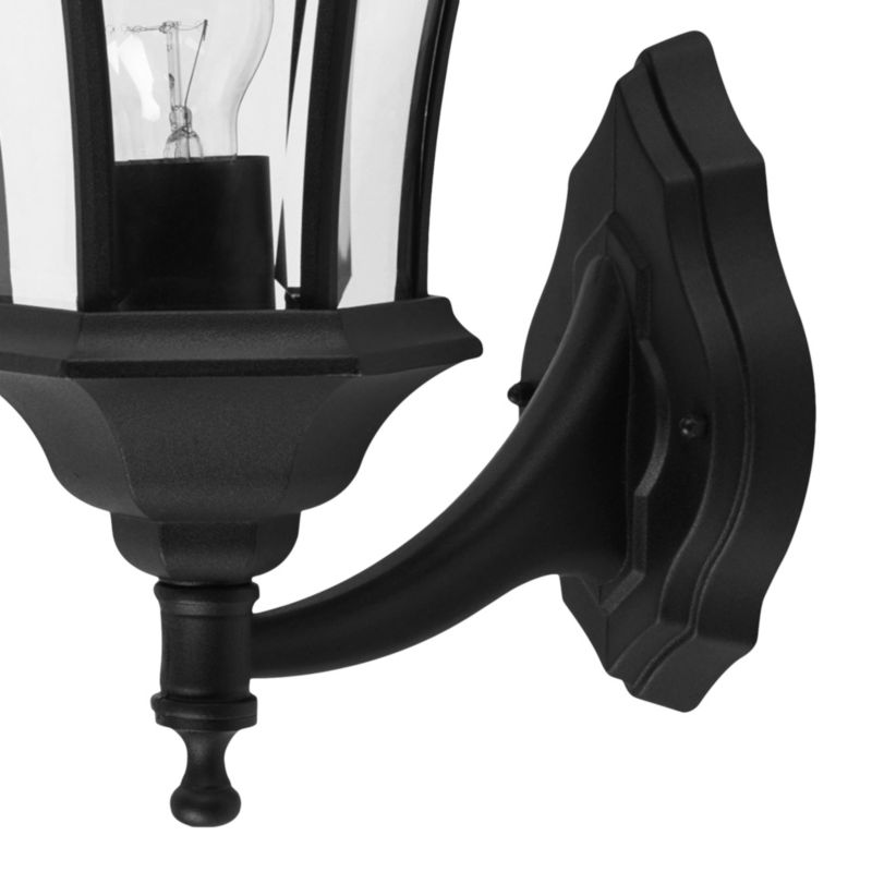 Væglampe Richelieu 1x60 W E27 Sort
