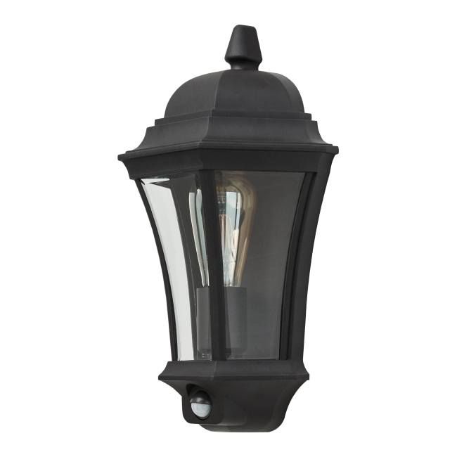 Havelampe Richelieu Med Bevægelsessensor 1x60 W E27 Sort