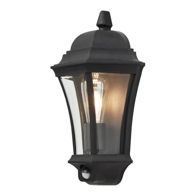Havelampe Richelieu Med Bevægelsessensor 1x60 W E27 Sort