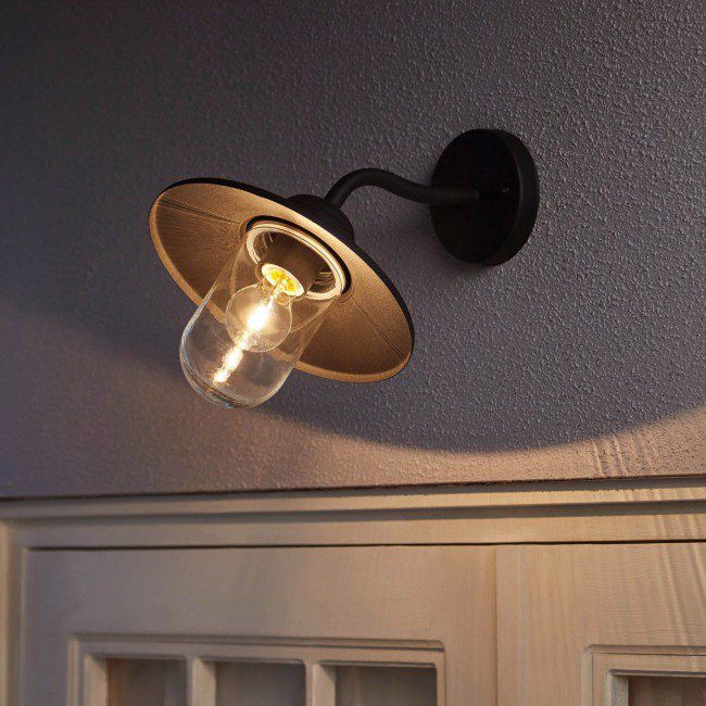 Væglampe Rimouski 1x60 W E27 Sort