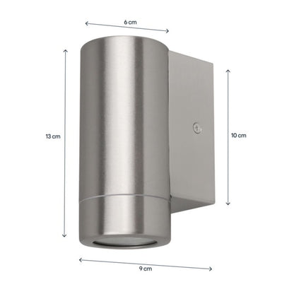 Væglampe Tongoa 1xGU10 60x90x130 mm Stål