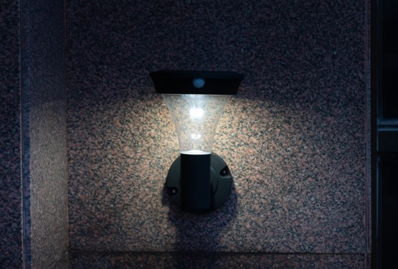 Solarlampe Markook 19x19x24 cm Sort IP44