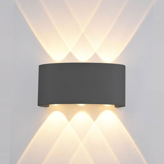 Ortelo væglampe 1 x 6 W LED mat-sort