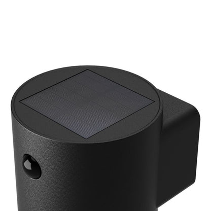Solarlampe 240 lm 5000 K IP44 med Bevægelsessensor Sort