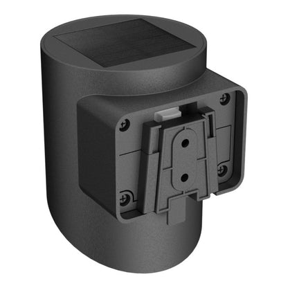 Solarlampe 240 lm 5000 K IP44 med Bevægelsessensor Sort