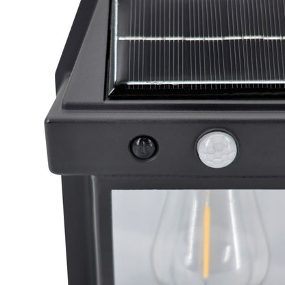 Solarkinkiet 3000 K IP44 med Bevægelsessensor Sort