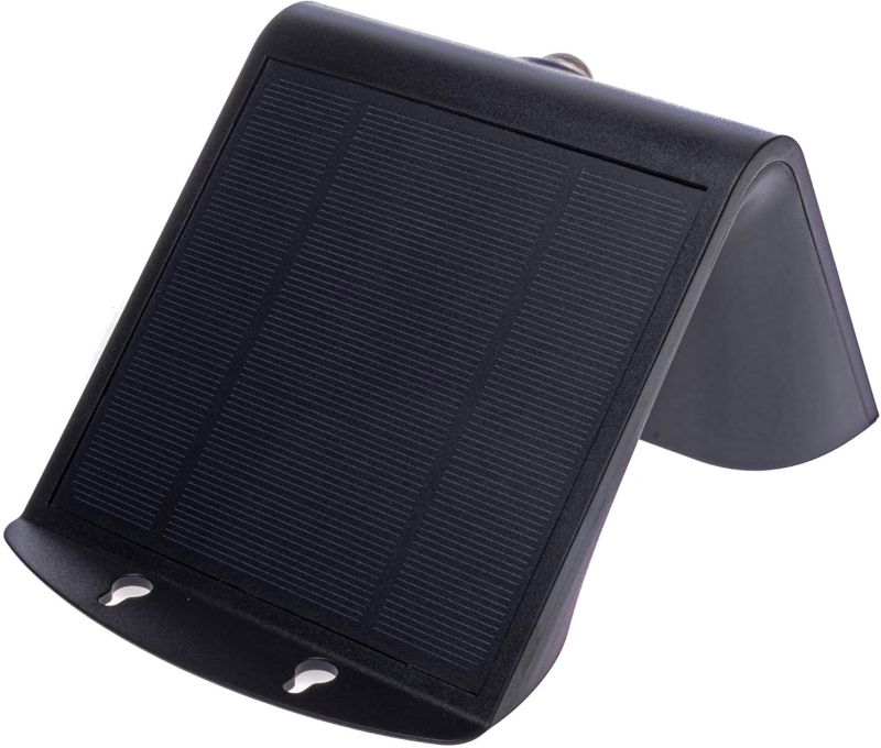 Solcelle Væglampe Butterfly 400 lm Sort
