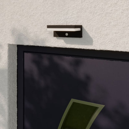Solarklink Woodruff 600 lm 5000 K med Bevægelsessensor Sort