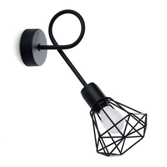 Sollux Lighting ARTEMIS 1S væglampe i sort, 1 stk.