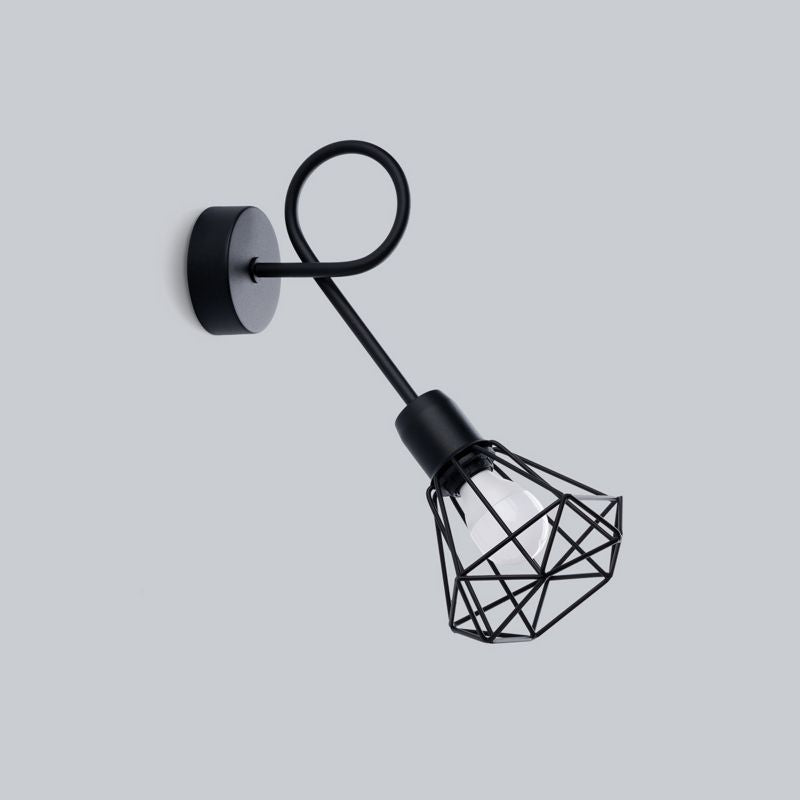 Sollux Lighting ARTEMIS 1S væglampe i sort, 1 stk.