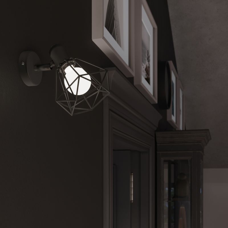 Sollux Lighting ARTEMIS 1S væglampe i sort, 1 stk.