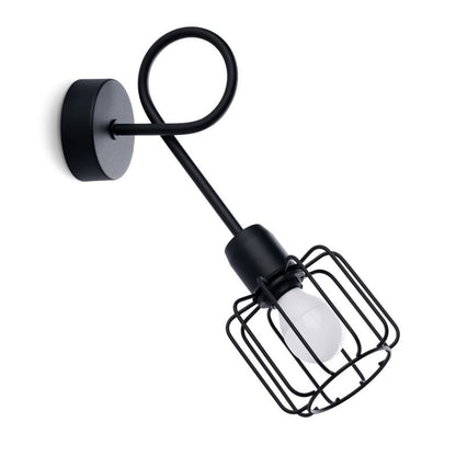 Sollux Lighting BELUCI 1S væglampe i sort, 1 stk.