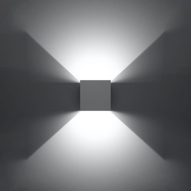 Sollux Lighting LUCA væglampe hvid LED IP54 1 stk.