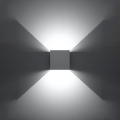 Sollux Lighting LUCA væglampe hvid LED IP54 1 stk.