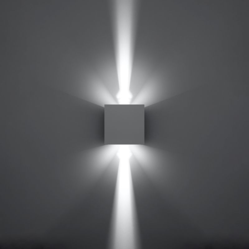 Sollux Lighting LUCA væglampe hvid LED IP54 1 stk.