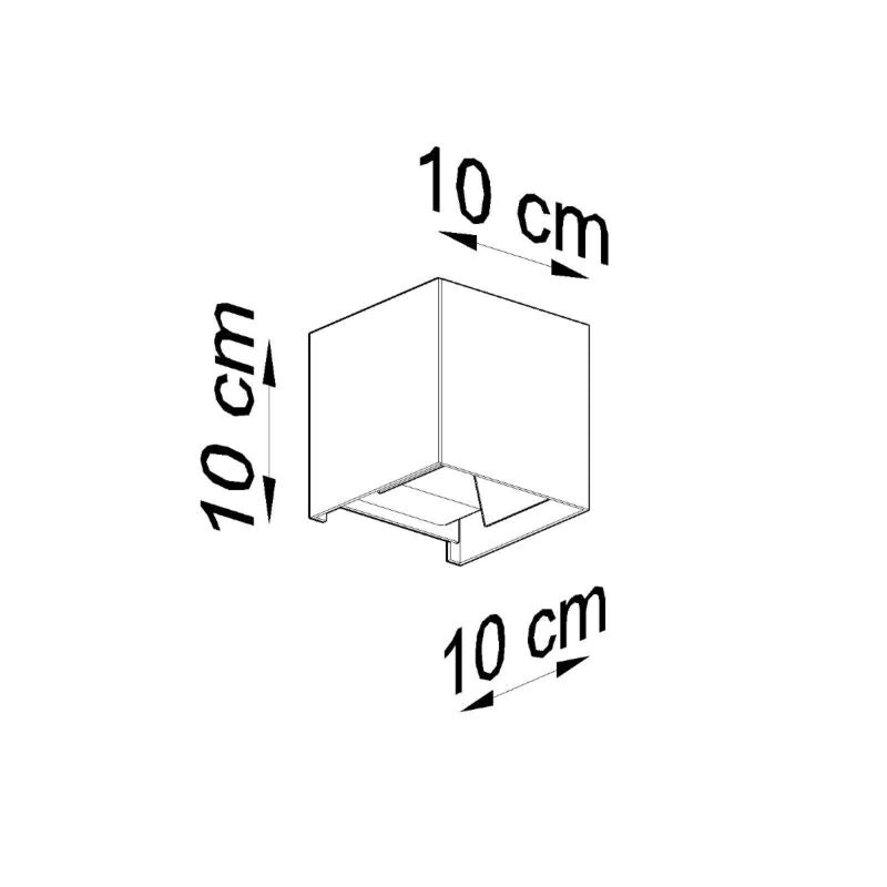 Sollux Lighting LUCA væglampe hvid LED IP54 1 stk.