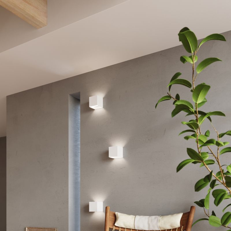 Sollux Lighting LUCA væglampe hvid LED IP54 1 stk.