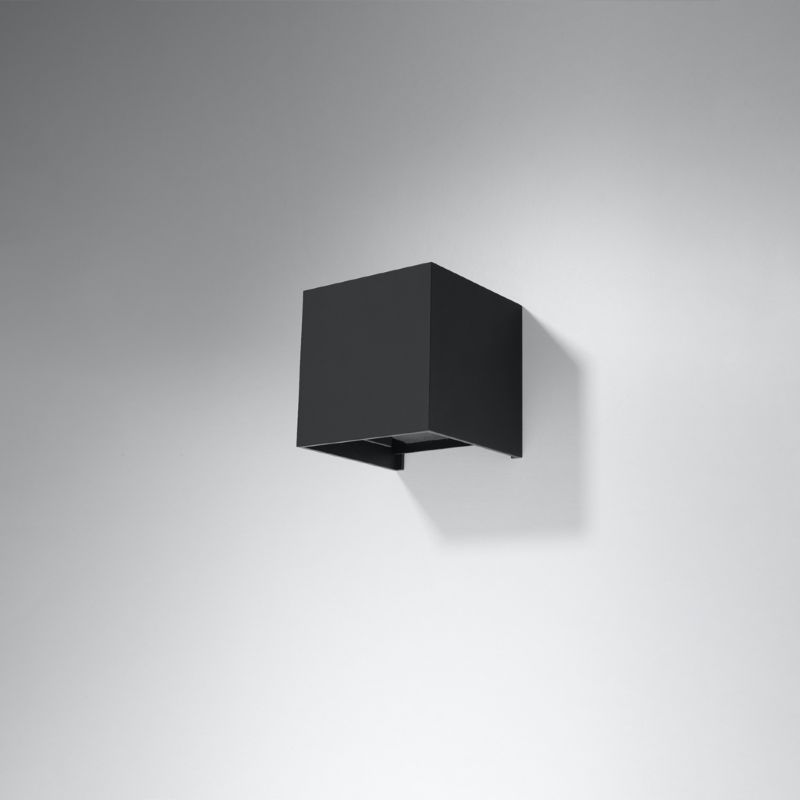 Sollux Lighting LUCA sort LED væglampe IP54 1 stk.