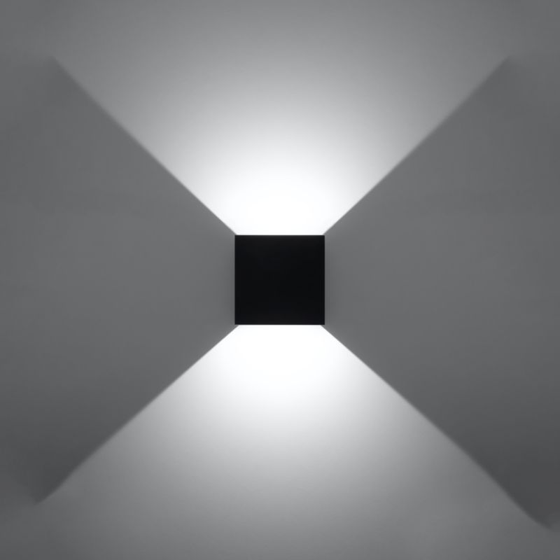 Sollux Lighting LUCA sort LED væglampe IP54 1 stk.