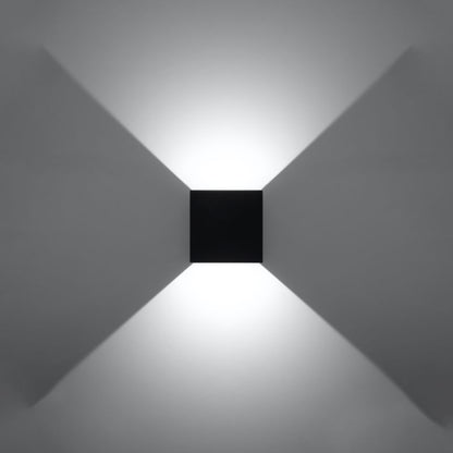 Sollux Lighting LUCA sort LED væglampe IP54 1 stk.