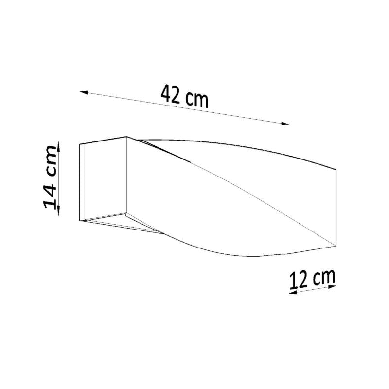 Sollux Lighting SIGMA grå væglampe 1 stk.