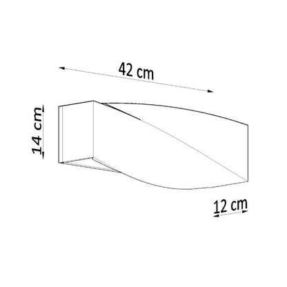 Sollux Lighting SIGMA grå væglampe 1 stk.