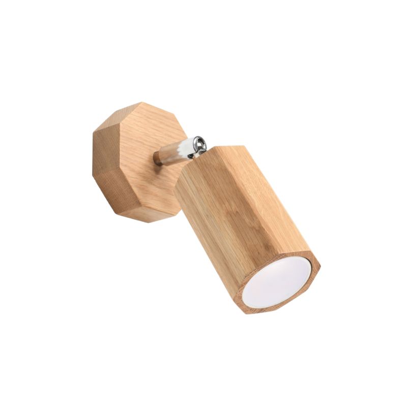 Væglampe Sollux Lighting ZEKE egetræ 1 stk.