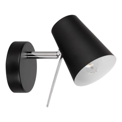 Væglampe SPOT Light 1xE14 Max. 40W Elegant sort i minimalistisk stil, polsk producent, 1 stk.