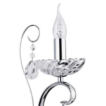 Væglampe SPOT Light 1xE14 Max. 40W Elegant kombination af krom og transparent glas, 1 stk.