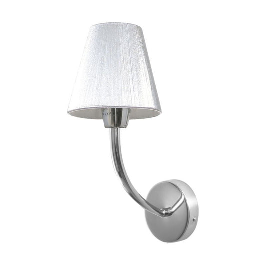 Væglampe SPOT Light 1xE14 Max. 40W med kromkomposition og sølvfarvet lampeskærm, polsk producent, 1 stk.