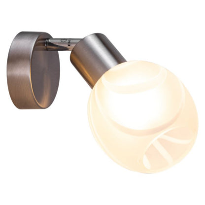 Væglampe SPOT Light 1xE14 Max. 40W – Satin og hvidt glas i klassisk design, polsk producent, 1 stk.