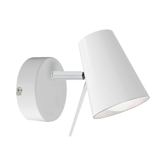 Væglampe SPOT Light 1xE14 Max. 40W Subtil Hvid i Minimalistisk Stil, Polsk Producent, 1 stk.