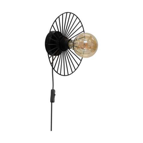 SPOT Light væglampe 1xE27 maks. 25W med elegant mat-sort skærm i minimalistisk stil, polsk producent, 1 stk.