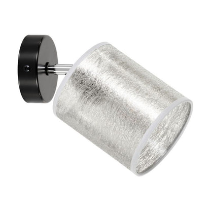 Væglampe SPOT Light 1xE27 Max. 25W Elegant Kombination af Sort og Sølvskærm, Polsk Producent, 1 stk.
