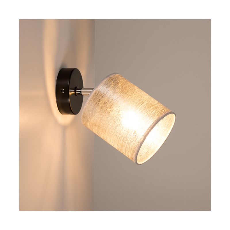 Væglampe SPOT Light 1xE27 Max. 25W Elegant Kombination af Sort og Sølvskærm, Polsk Producent, 1 stk.