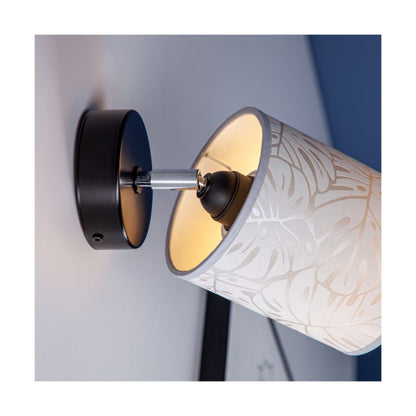 Væglampe SPOT Light 1xE27 Max. 25W Klassisk Kombination af Sort og Beige Skærm, Polsk Producent, 1 stk.