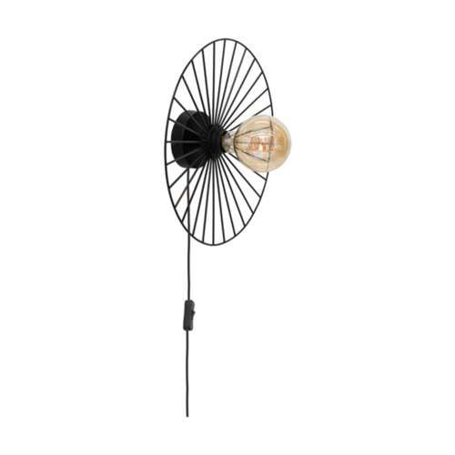 Væglampe SPOT Light 1xE27 Max. 25W Subtil Sort med Sort Skærm, Polsk Producent, 1 stk.