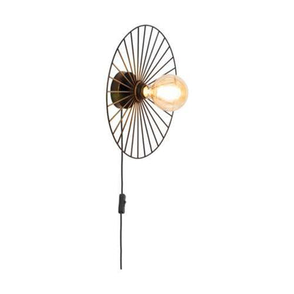Væglampe SPOT Light 1xE27 Max. 25W Subtil Sort med Sort Skærm, Polsk Producent, 1 stk.