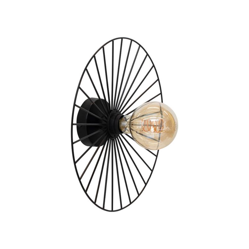Væglampe SPOT Light 1xE27 Max. 25W Subtil Sort med Sort Skærm, Polsk Producent, 1 stk.