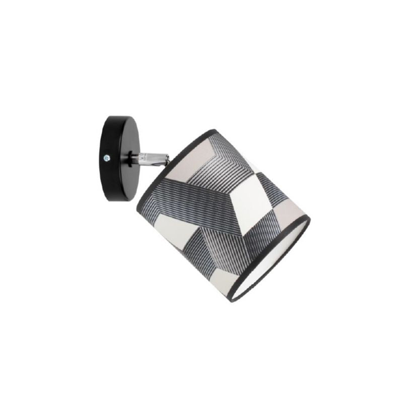 Væglampe SPOT Light 1xE27 Max. 25W Subtil sort med flerfarvet lampeskærm, polsk producent, 1 stk.