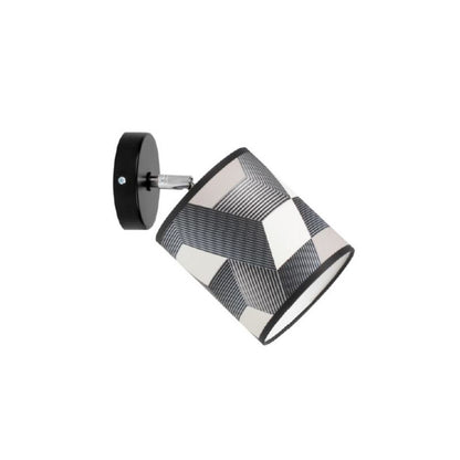 Væglampe SPOT Light 1xE27 Max. 25W Subtil sort med flerfarvet lampeskærm, polsk producent, 1 stk.