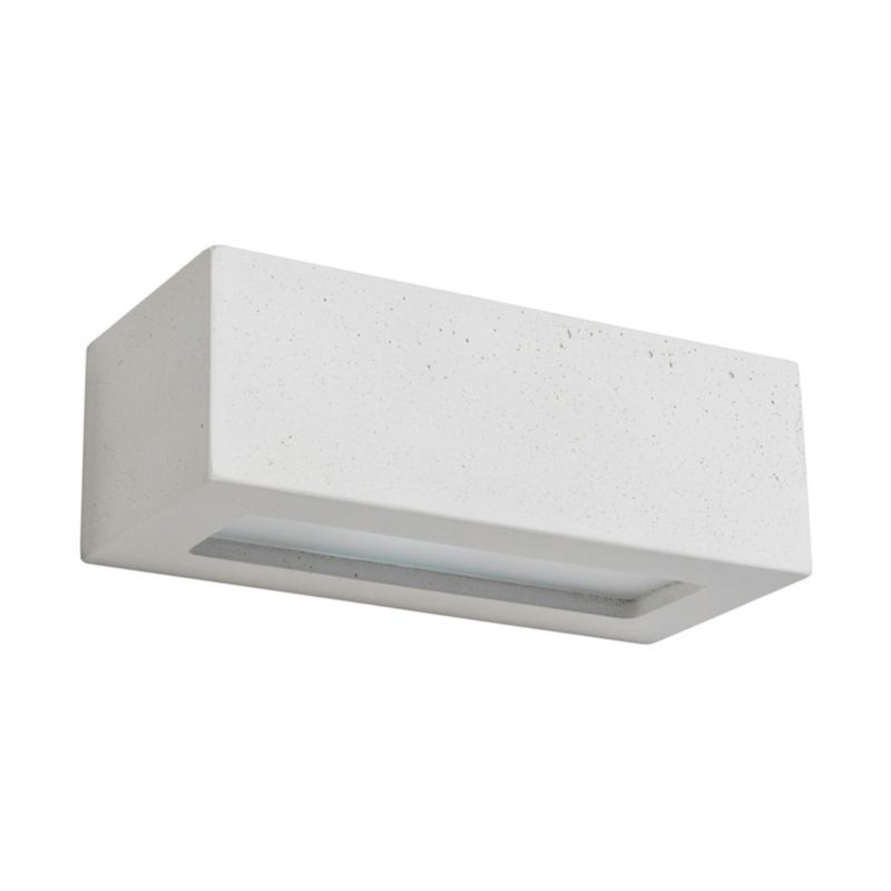 Væglampe SPOT Light 1xE27 Max. 40W Hvid Beton med Frostet Glas, Polsk Producent, 1 stk.