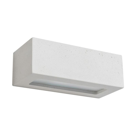 Væglampe SPOT Light 1xE27 Max. 40W Hvid Beton med Frostet Glas, Polsk Producent, 1 stk.
