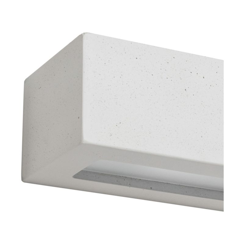 Væglampe SPOT Light 1xE27 Max. 40W Hvid Beton med Frostet Glas, Polsk Producent, 1 stk.