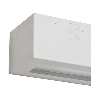 Væglampe SPOT Light 1xE27 Max. 40W Hvid Beton med Frostet Glas, Polsk Producent, 1 stk.